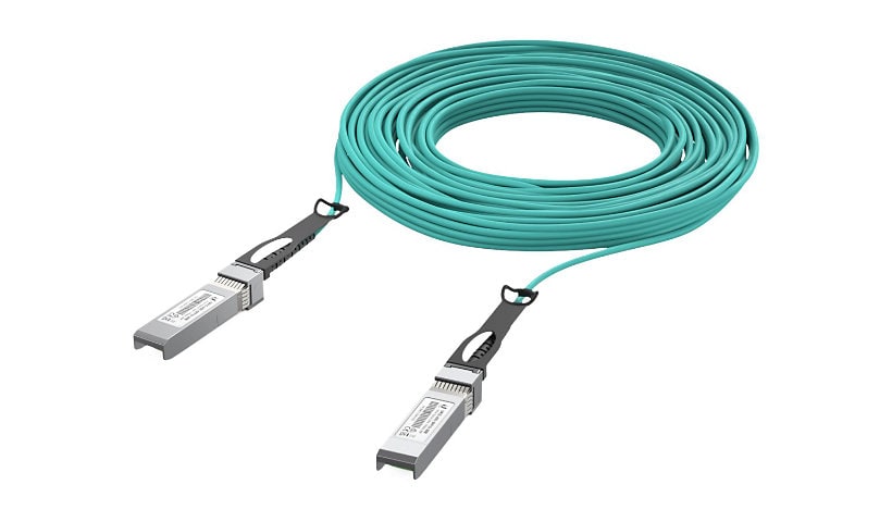 Ubiquiti 10GBase-AOC direct attach cable - 30 m - aqua