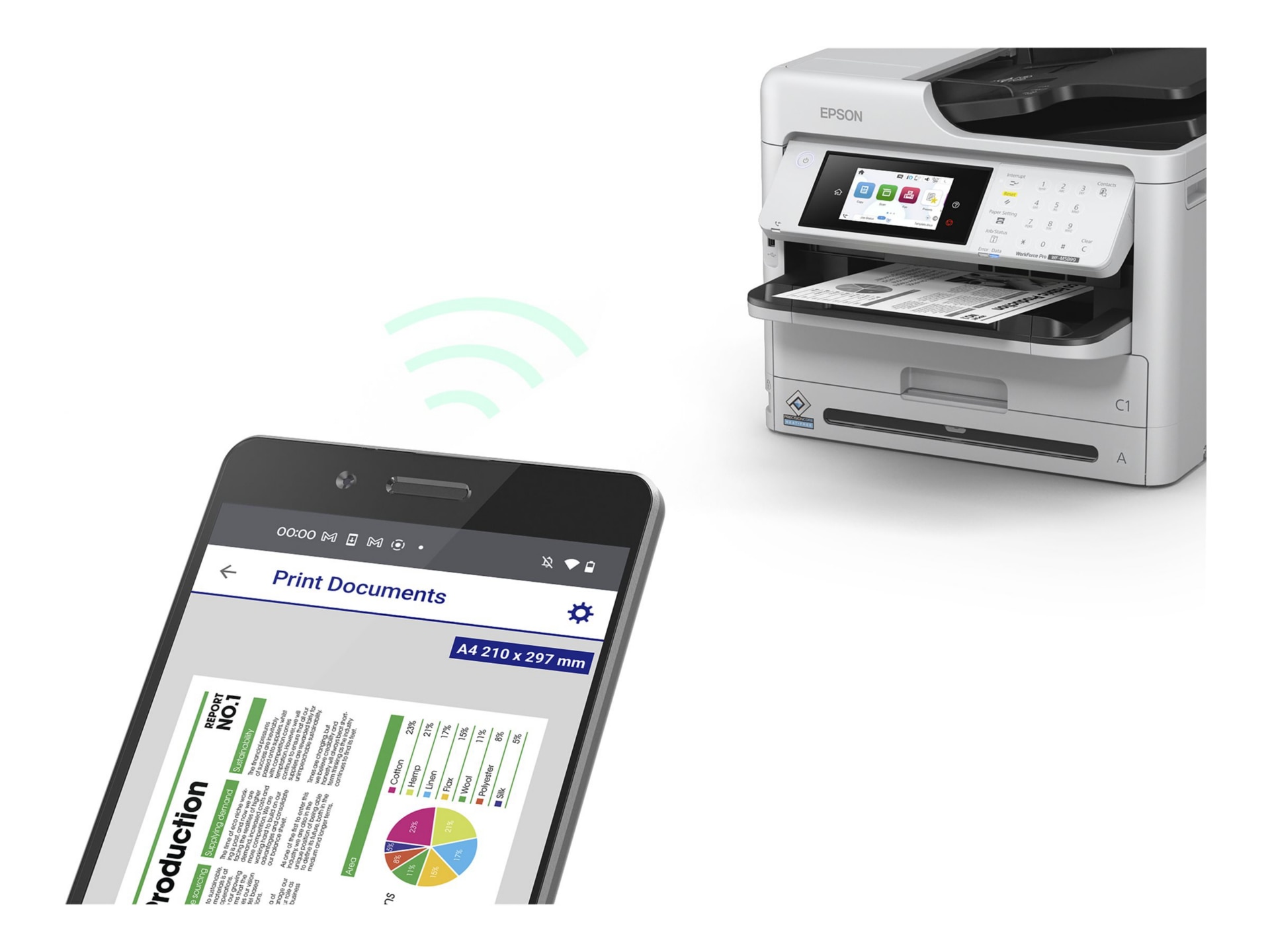 Thumbnail 5 of 8 for Epson WorkForce Pro WF-M5899 Monochrome Multifunction Printer