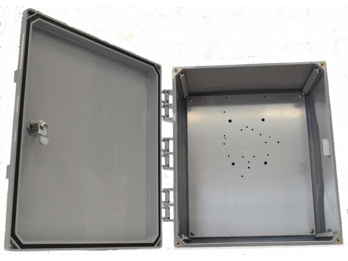 Ventev 14"x12"x6" NEMA 4x Polycarbonate Enclosure with Solid Door and Key L