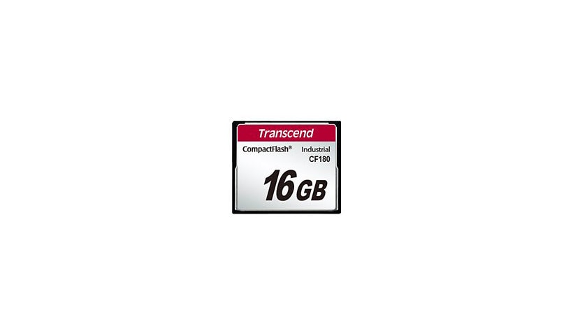 Transcend CF180I - flash memory card - 16 GB - CompactFlash