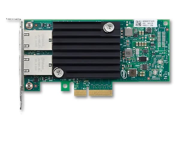 Lenovo ThinkStation Intel X550-T2 Dual Port Copper 10Gb Ethernet Adapter - Green