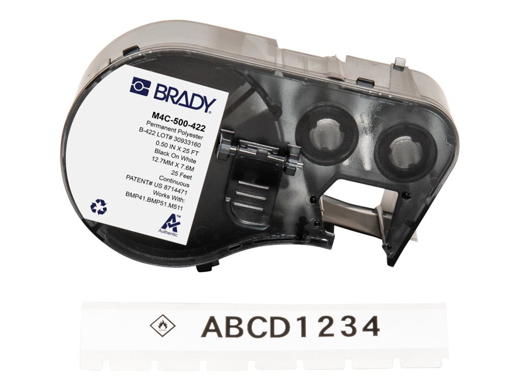 Brady B-422 - permanent labels - glossy - 1 roll(s) -