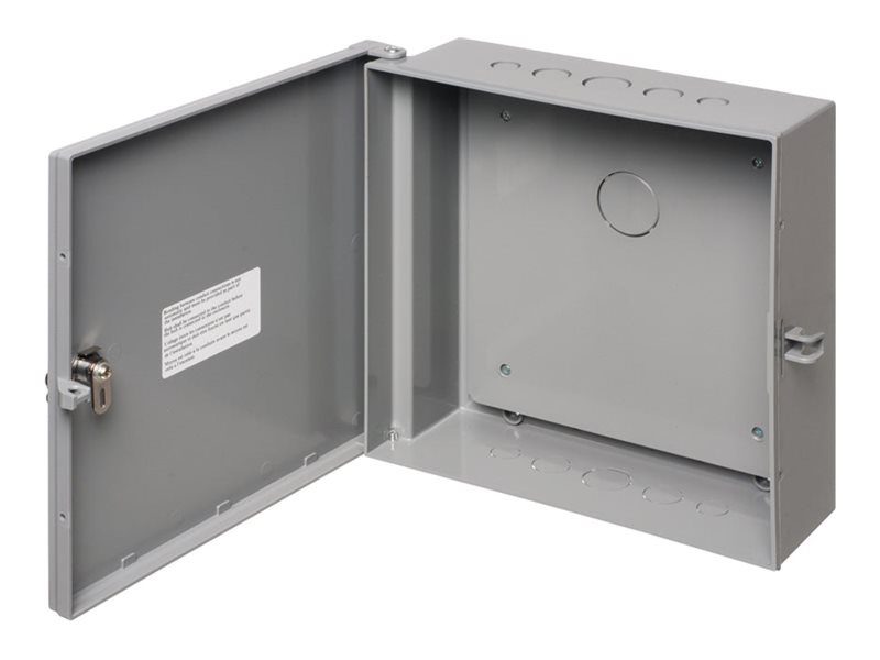 Infinite Cables - cabinet - 11" x 11" x 3.5", indoor/outdoor, non-metallic, NEMA 3R rated with backplate