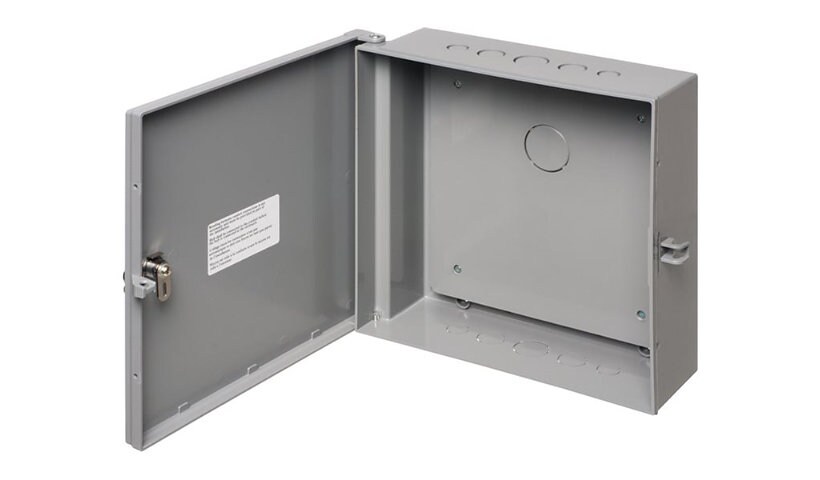 Infinite Cables - cabinet - 11" x 11" x 3.5", indoor/outdoor, non-metallic, NEMA 3R rated with backplate