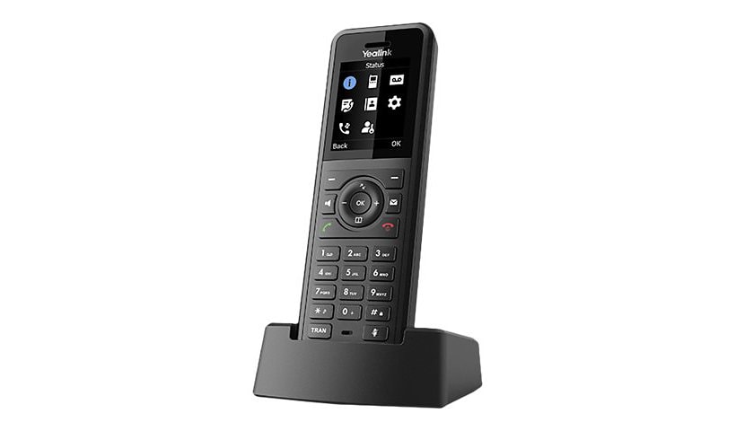 Yealink W57R - cordless extension handset - with Bluetooth interface with caller ID - 3-way call capability