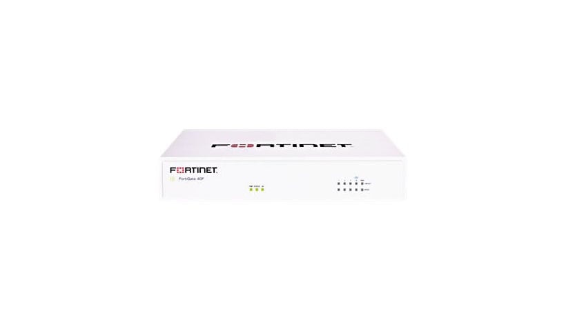 Fortinet FortiGate 40F - security appliance - TAA Compliant - with 3 years 24x7 FortiCare Support + 3 years FortiGuard