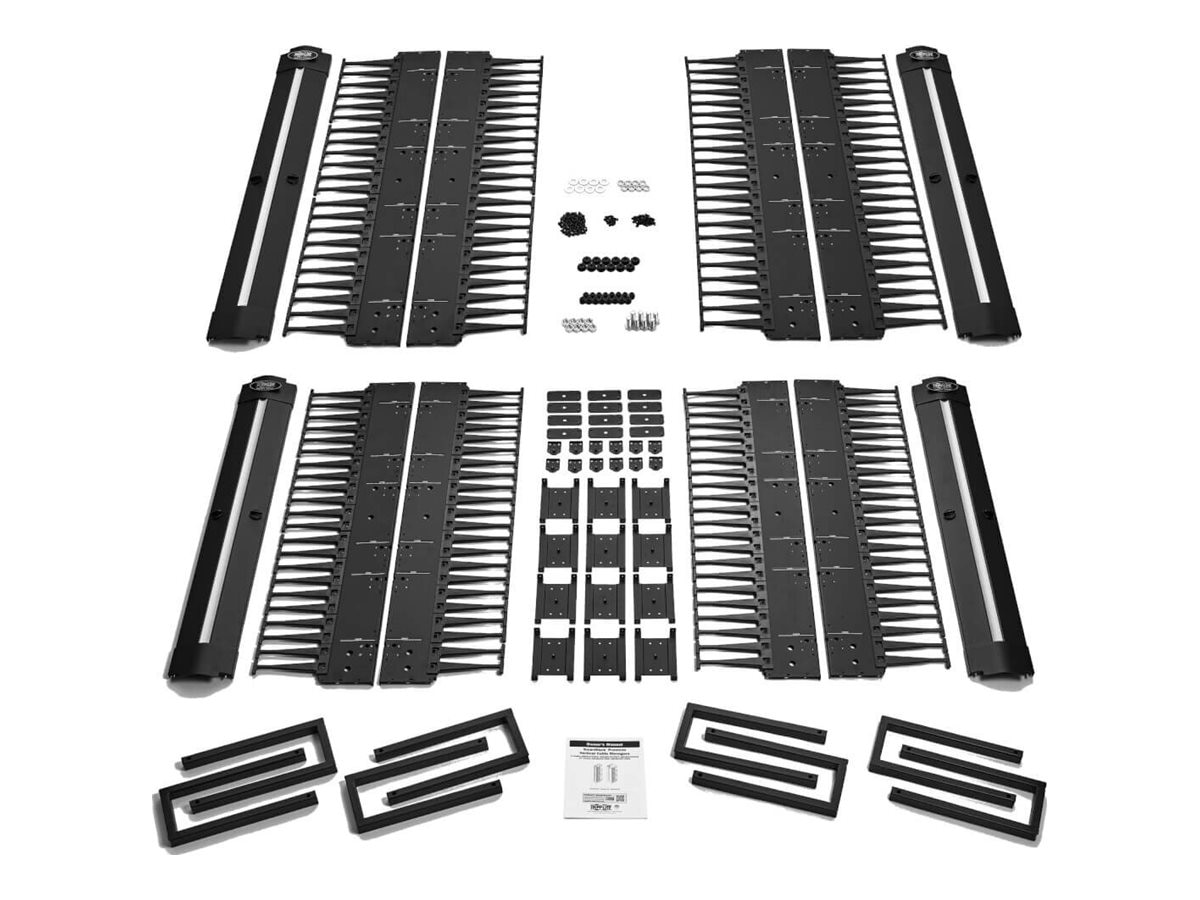 Eaton Tripp Lite Series SmartRack High-Capacity Vertical Cable Manager - Deep Double Finger Duct with Cover, Double