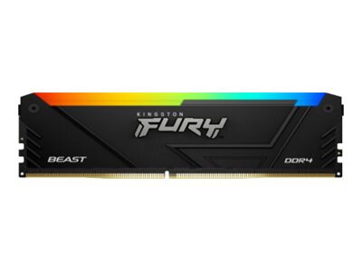 Kingston FURY Beast RGB - DDR4 - kit - 128 GB: 4 x 32 GB - DIMM 288-pin - 3600 MHz / PC4-28800 - unbuffered