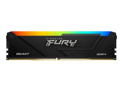 Kingston FURY Beast RGB - DDR4 - kit - 128 GB: 4 x 32 GB - DIMM 288-pin - 1800 MHz / PC4-28800 - unbuffered