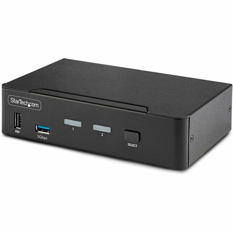 StarTech.com 2-Port DisplayPort 1.4 KVM Switch, 8K 60Hz / 4K 144Hz, 6x USB