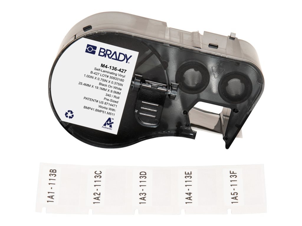 Brady B-427 - self-laminating labels - 340 label(s) -