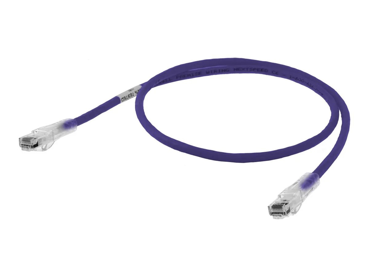 Hubbell NEXTSPEED patch cable - 3 ft - purple