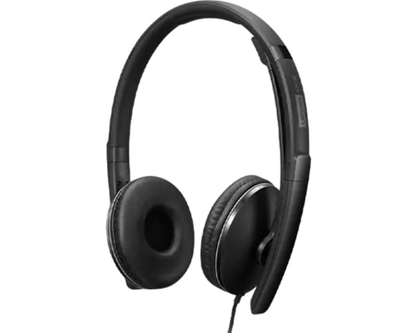 Lenovo Active Noise Cancellation Gen2 Wired Headset for Teams System - Blac