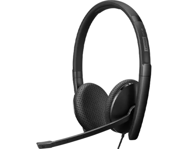 Thumbnail 3 of 4 for Lenovo VoIP Wired Headset for Unified Communication Platform - Black