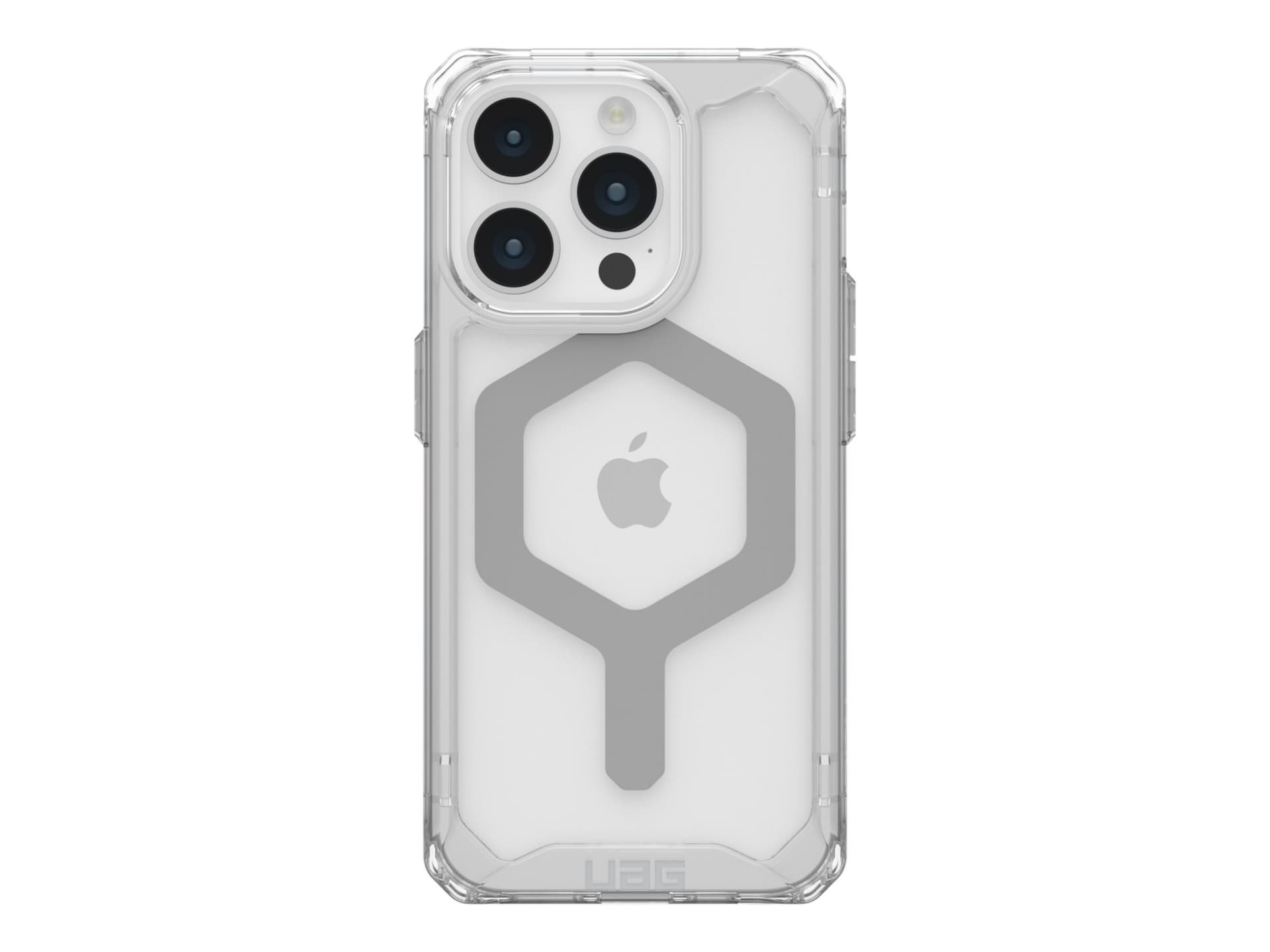 UAG Rugged Case for Apple iPhone 15 Pro [6.1-in] - Plyo Magsafe Ice/Silver