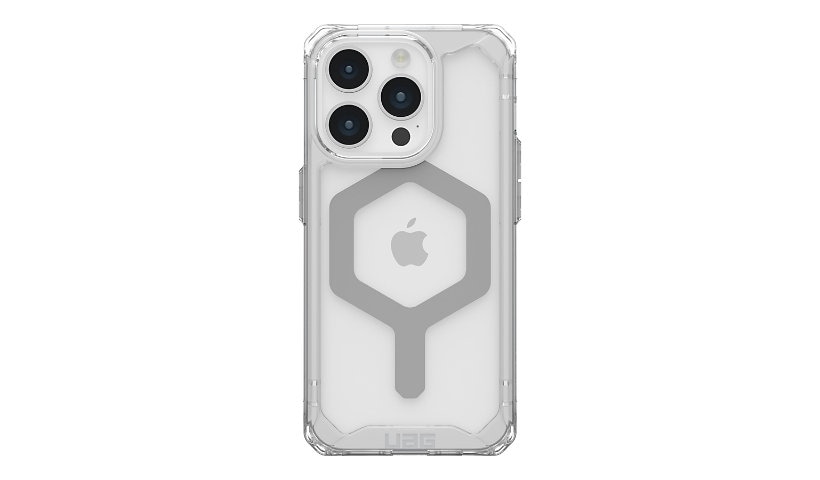 UAG Rugged case for Apple iPhone 15 Pro - Plyo Series with MagSafe - Clear/Silver