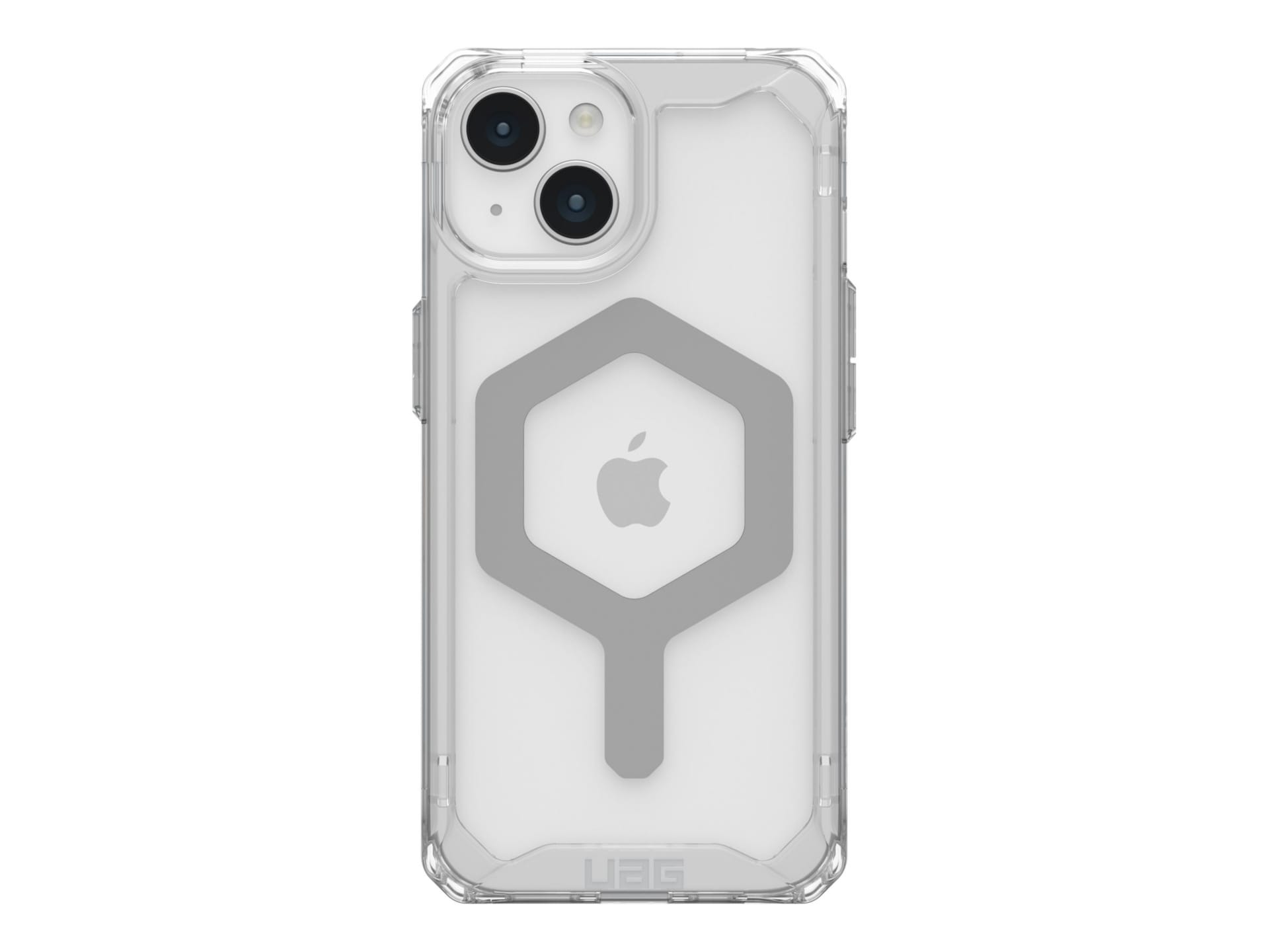 UAG Rugged case for Apple iPhone 15 - Plyo Series with MagSafe - Clear/Silver