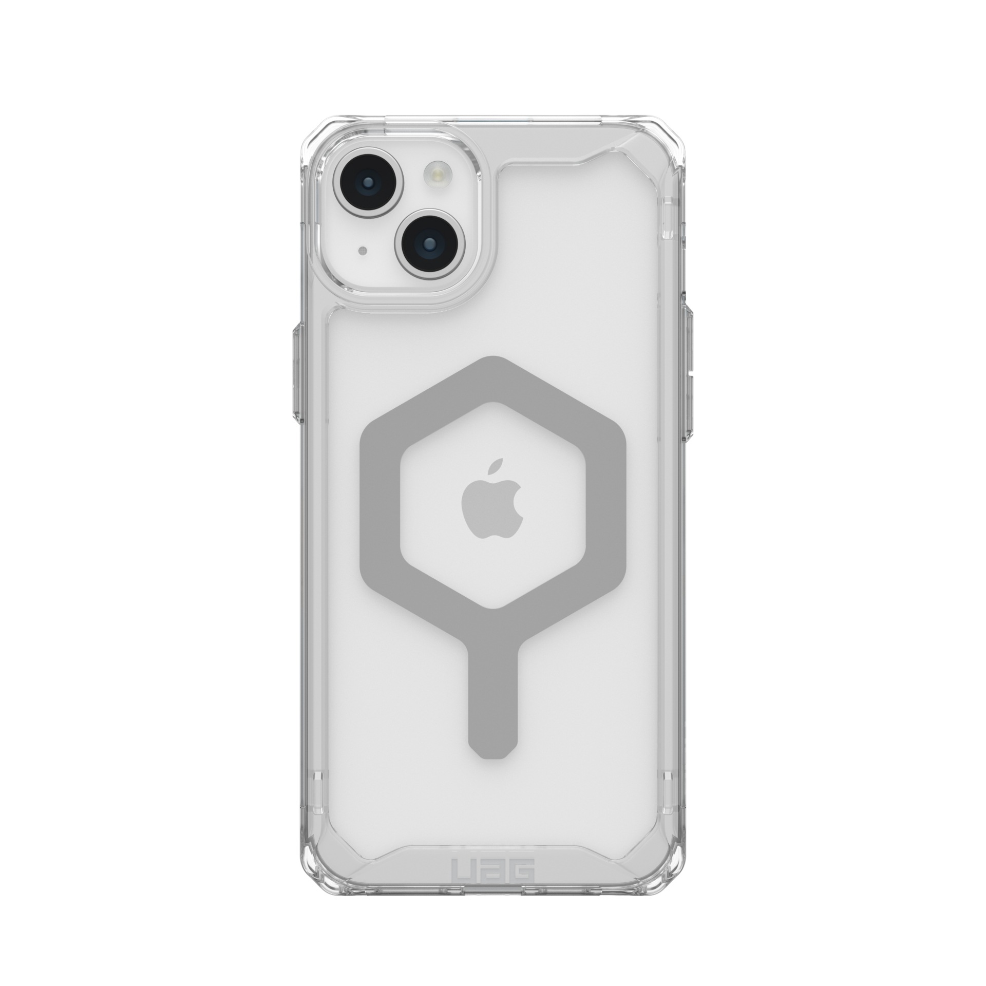 UAG Rugged case for Apple iPhone 15 - Plyo Series with MagSafe - Clear/Silver
