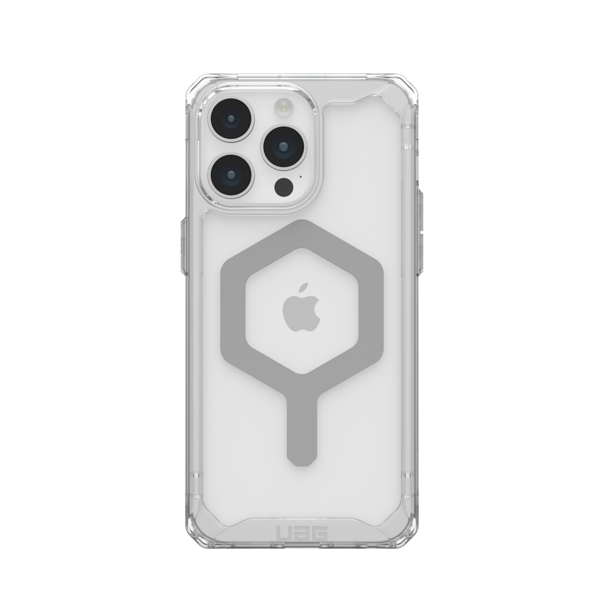 UAG Rugged case fpr Apple iPhone 15 Pro Max - Plyo Series with Magsafe  Clear/Silver - 114305114333 - Cell Phone Cases 