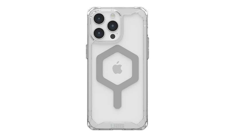 UAG Rugged case fpr Apple iPhone 15 Pro Max - Plyo Series with Magsafe Clear/Silver