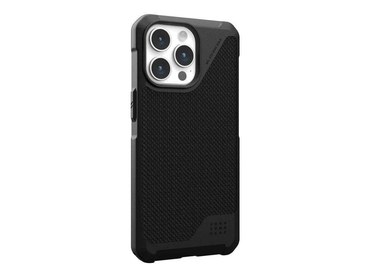 Thumbnail 2 of 16 for UAG Rugged case for Apple iPhone 15 Pro Max - Metropolis Series with MagSafe - Kevlar Black
