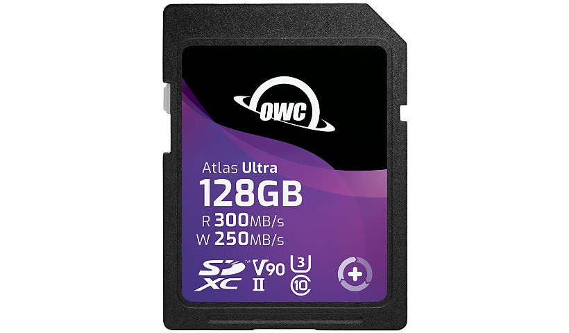 OWC Atlas Ultra 128GB High-Performance SDXC UHS-II V90 Memory Card