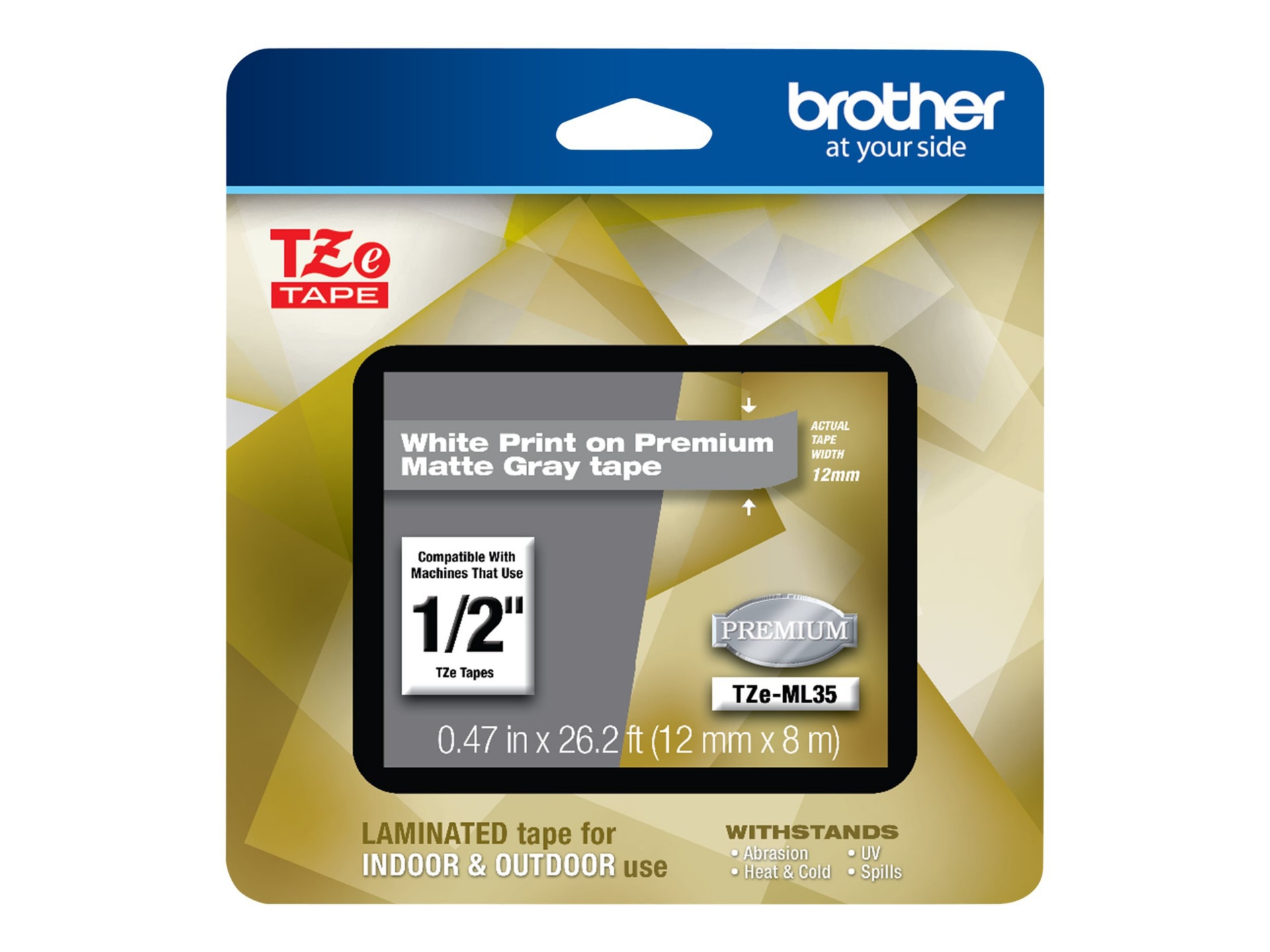 Brother TZe-ML35 - laminated tape - 1 cassette(s) -