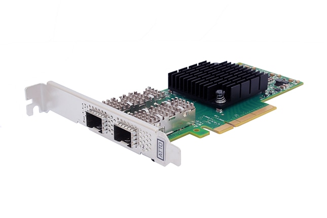 ATTO FastFrame Dual Port 10GbE PCIe 3.0 Smart Network Interface