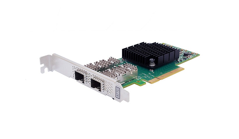 ATTO FastFrame Dual Port 10GbE PCIe 3.0 Smart Network Interface Card