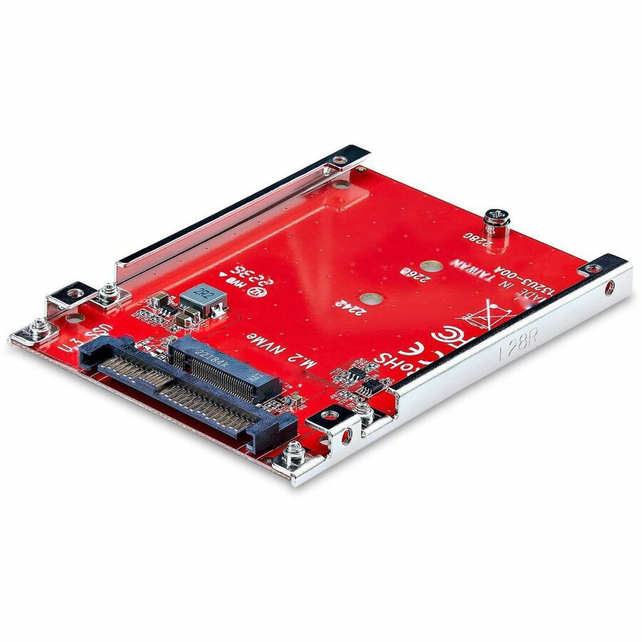 StarTech.com M.2 to U.3 Adapter For M.2 NVMe SSDs, PCIe M.2 Drive to 2.5" U.3 (SFF-TA-1001) Adapter, TAA Compliant