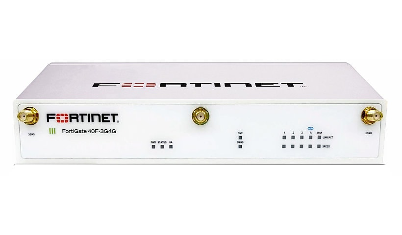 Fortinet FortiGate 40F-3G4G-USG Firewall Security Appliance with Hardware Plus Protection