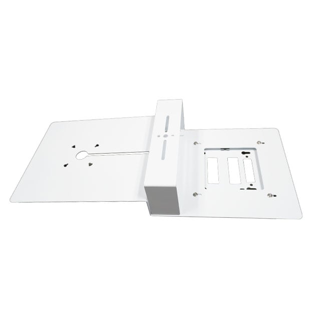 AccelTex All-Thread Drop Mount for Staggered Access Point and Omni or Patch Antenna - White