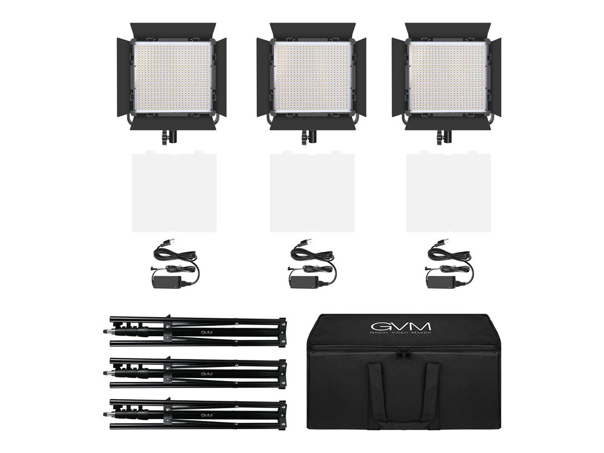 GVM 520S - 3-Light Kit - continuous light kit