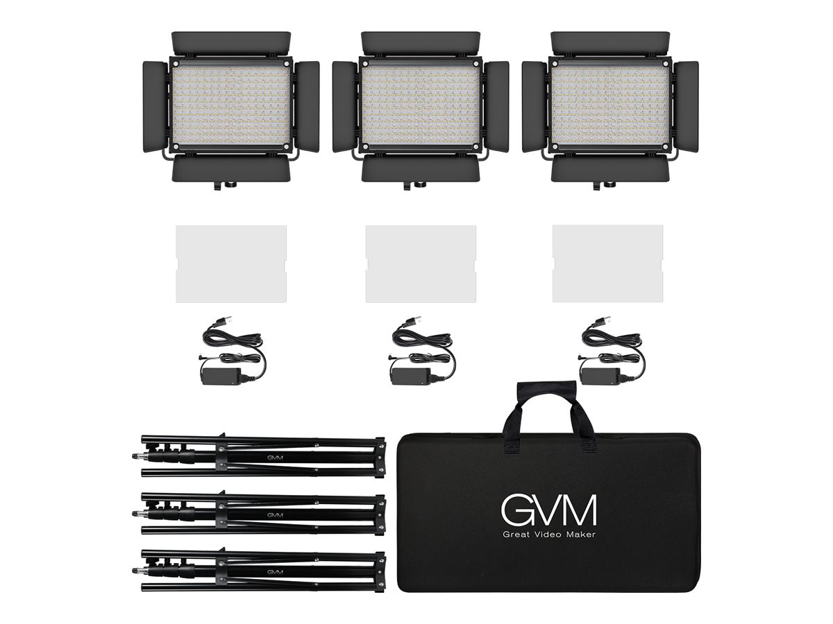 GVM 680RS - 3-Light Kit - continuous light kit