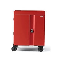 Bretford CUBE Cart Max cart - for 30 netbooks - red