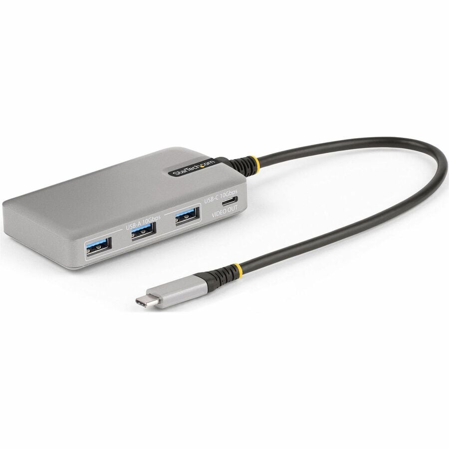 StarTech.com 4-Port USB-C Hub with USB-C DP Alt Mode Video Output, 3x USB-A