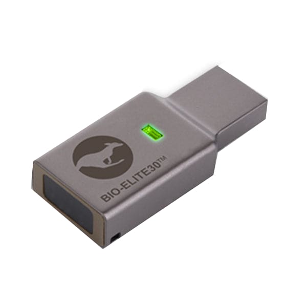 Kanguru Defender Bio-Elite30 128GB Fingerprint Hardware Encrypted USB Flash