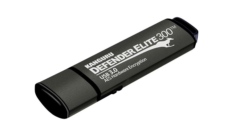 Kanguru Defender Elite300 64GB SuperSpeed USB 3.0 Hardware Encrypted Flash