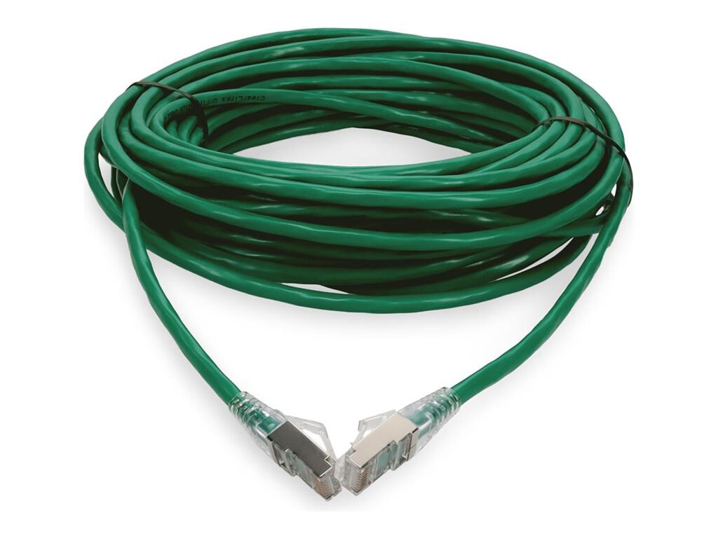 Proline 12ft Green CAT 6 Shielded PVC Ethernet Cable Snagless Easy Clear Boot RJ-45 M/M