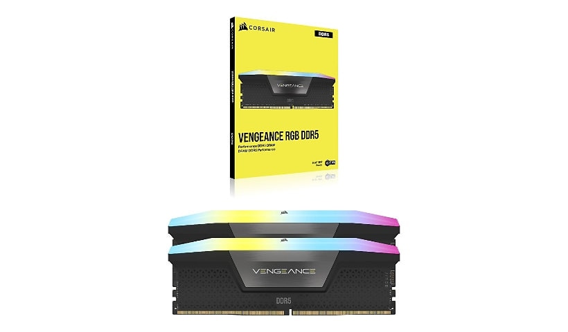 CORSAIR Vengeance RGB - DDR5 - kit - 32 GB: 2 x 16 GB - DIMM 288-pin - 6000