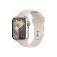 Apple Watch Series 9 (GPS) - aluminium droit - montre intelligente avec bande sport - droit - 64 Go