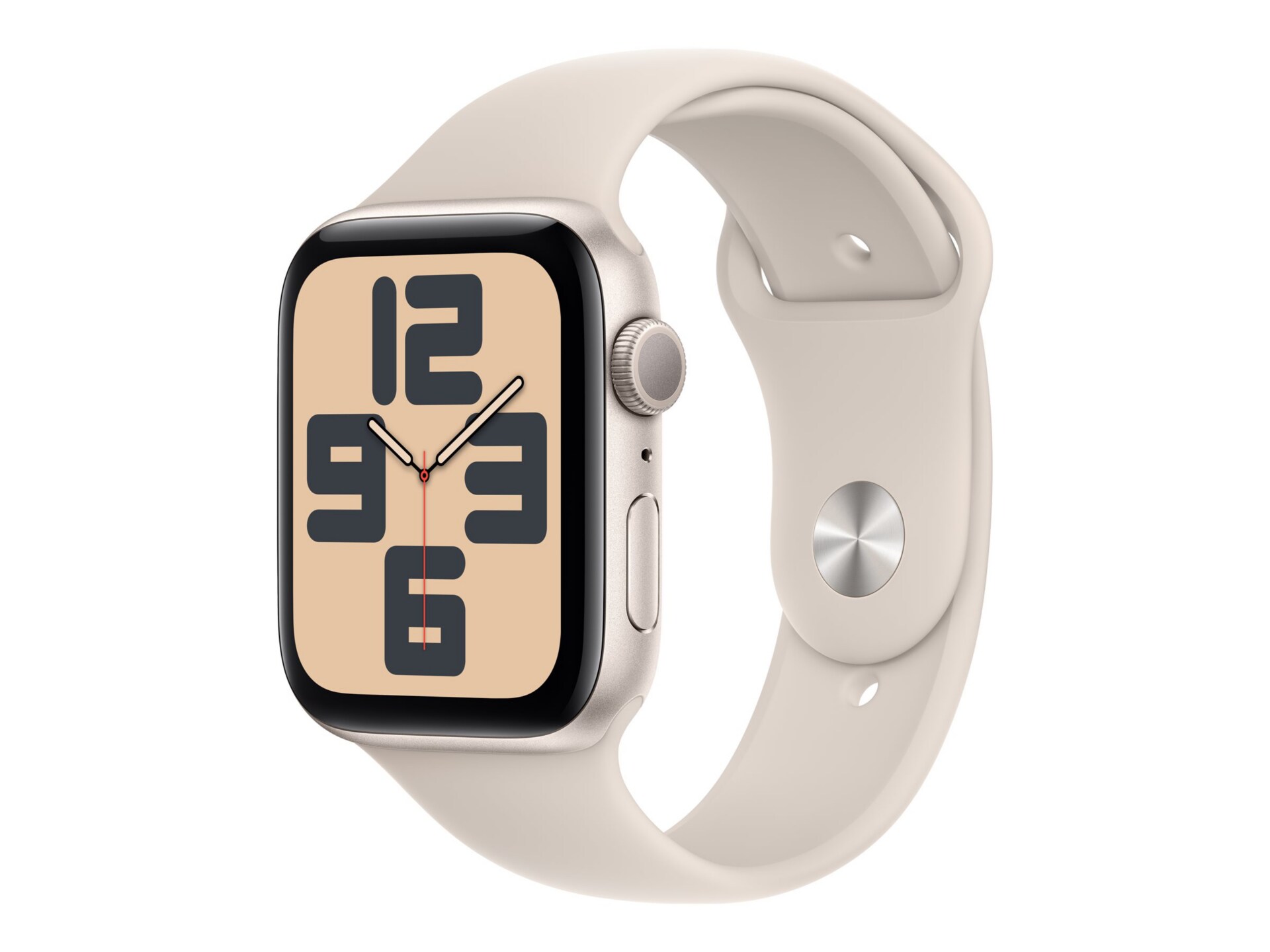 Apple Watch SE (GPS) 2e génération - aluminium droit - montre intelligente avec bande sport - droit - 32 Go