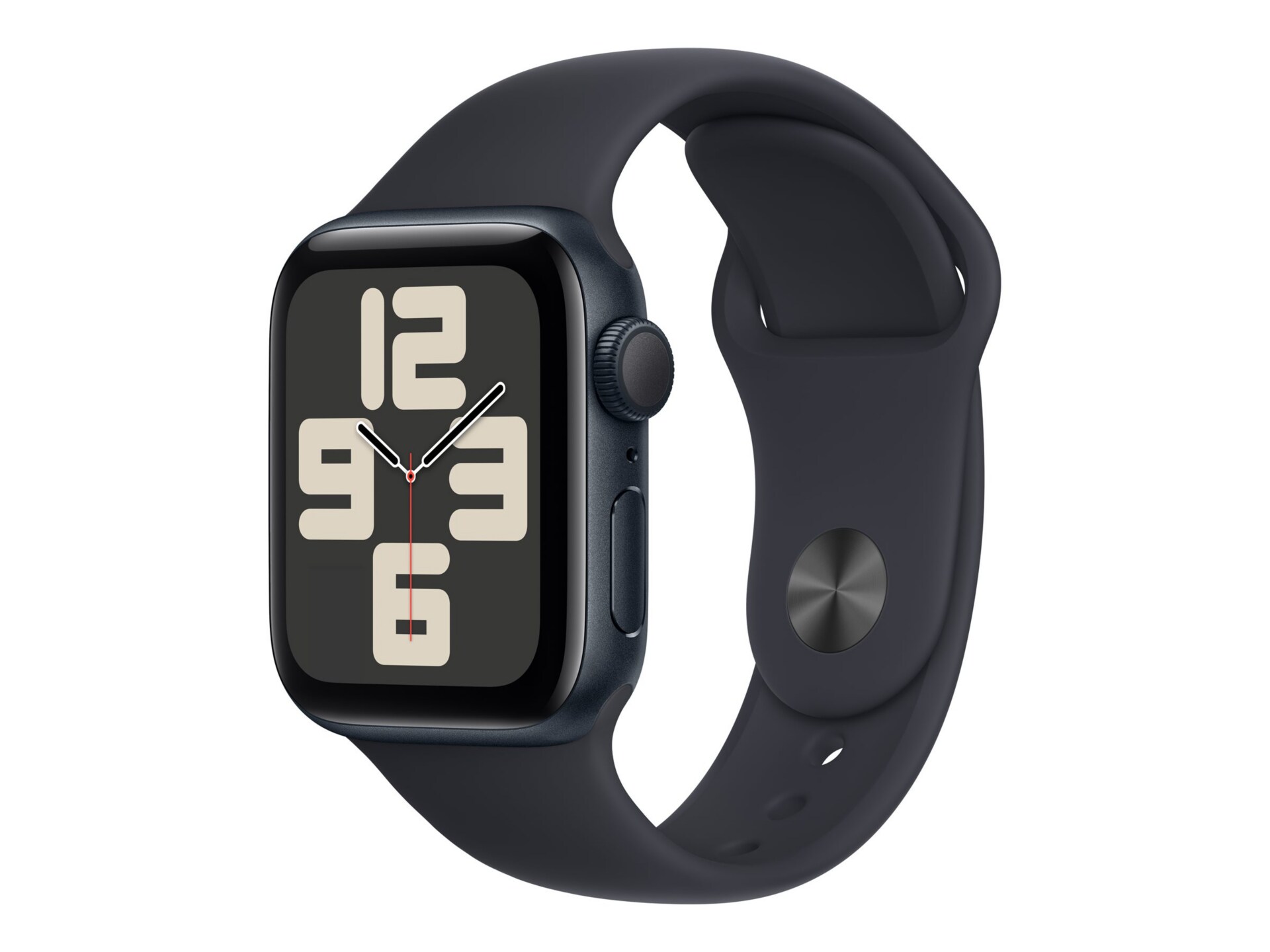 Apple Watch SE (GPS) 2e génération - aluminium minuit - montre intelligente avec bande sport - minuit - 32 Go