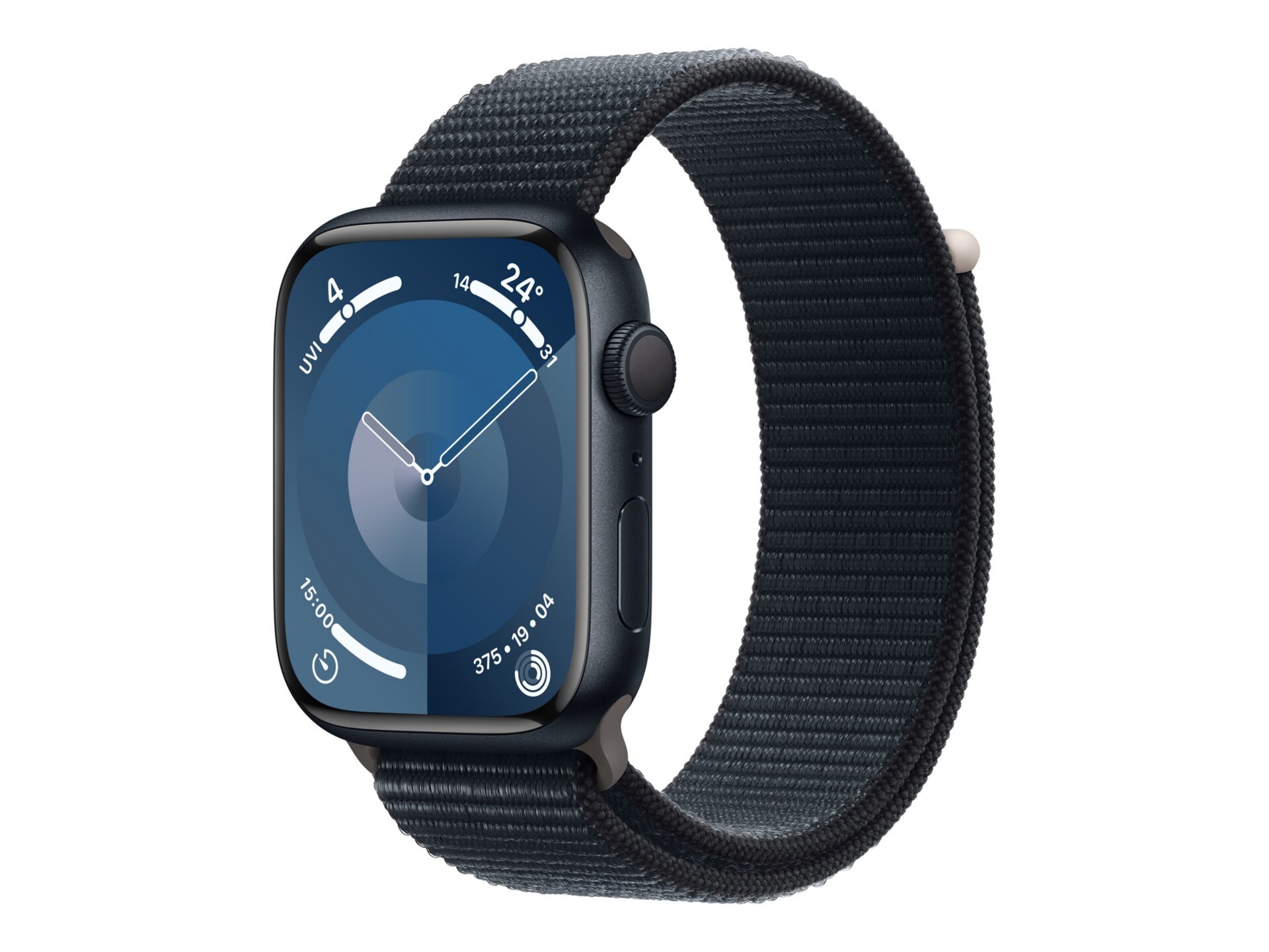 Apple Watch Series 9 (GPS) - midnight aluminum - smart watch with sport loop - midnight - 64 GB