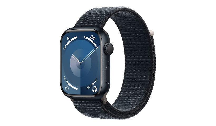 Apple Watch Series 9 (GPS) - aluminium minuit - montre intelligente avec boucle sport - minuit - 64 Go