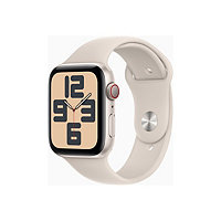 Apple Watch SE (GPS + Cellular) 2nd generation - starlight aluminum - smart watch with sport band - starlight - 32 GB