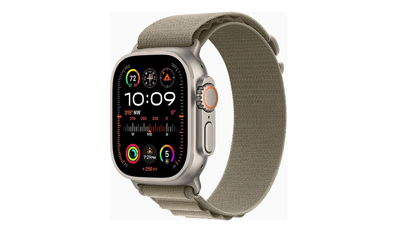 Apple Watch Ultra 2 - titanium - smart watch with Alpine Loop - olive - 64 GB