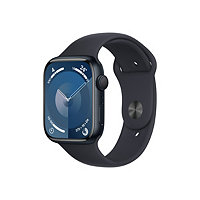 Apple Watch Series 9 (GPS) - aluminium minuit - montre intelligente avec bande sport - minuit - 64 Go