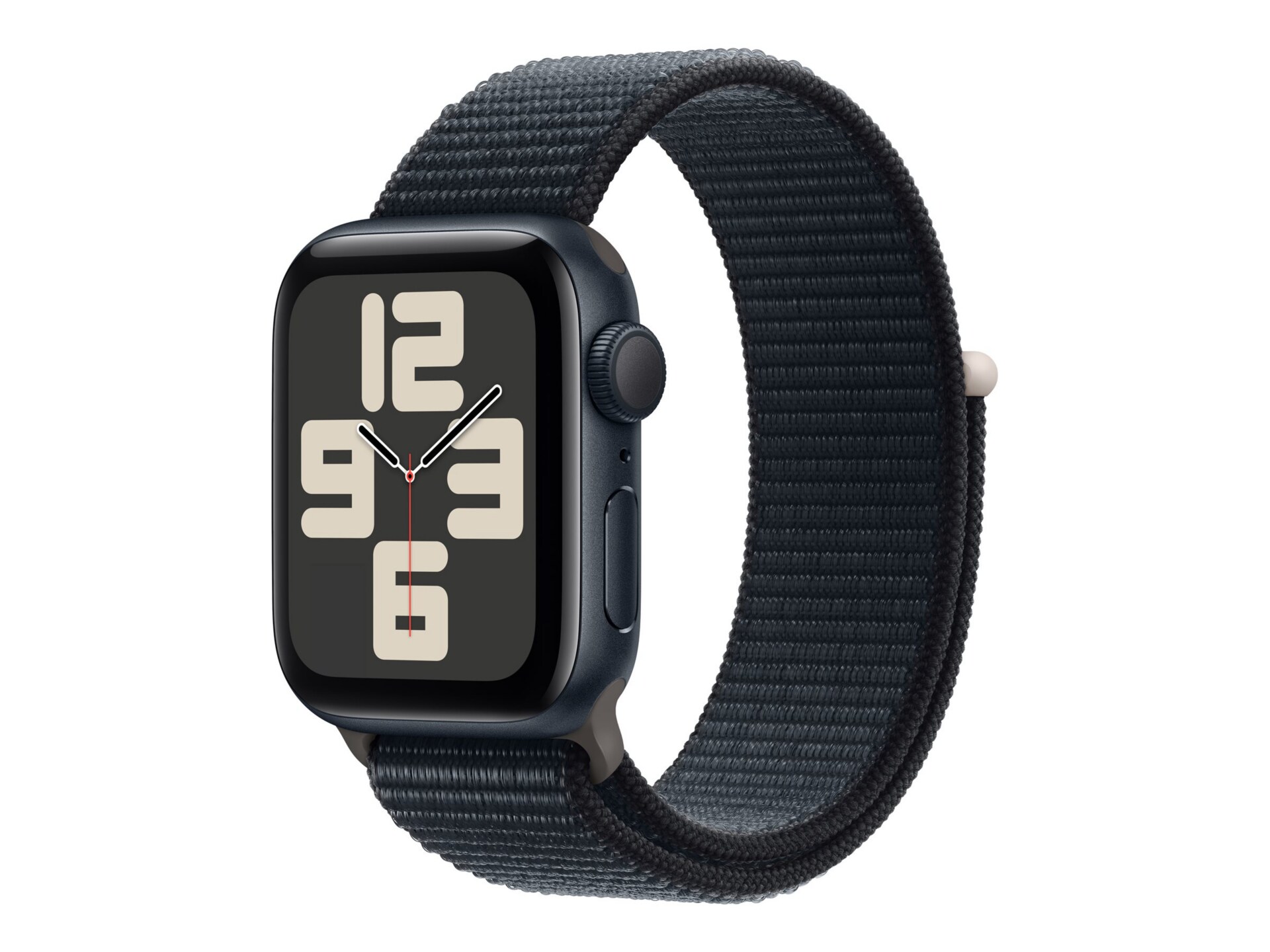 Apple Watch SE (GPS) 2nd generation - midnight aluminum - smart watch with  sport loop - midnight - 32 GB