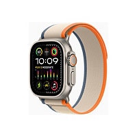Apple Watch Ultra 2 - titane - montre intelligente avec Boucle Trail - orange/beige - 64 Go